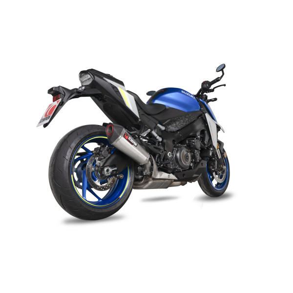 Scorpion Exhaust Suzuki GSX-S 1000 2021 - 2023 Serket Taper Slip-on Brushed Stainless Steel Sleeve
